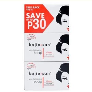 Kojie San Skin Lightening Kojic Acid Soap (Pack of 3) 100g